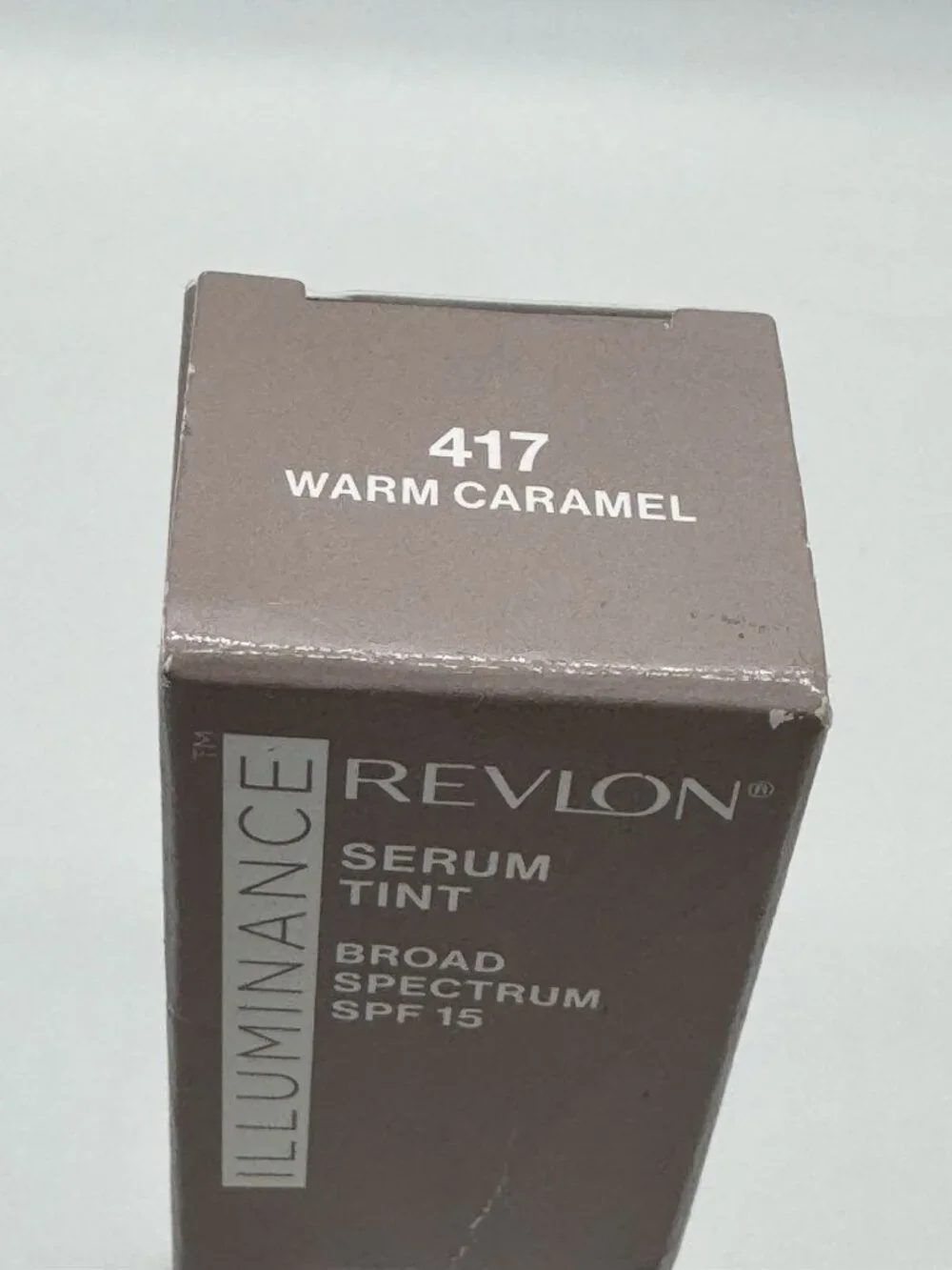 Revlon Illuminance Serum Tint 417 Warm Caramel SFP 15 Ginger Root Vitamin C & E